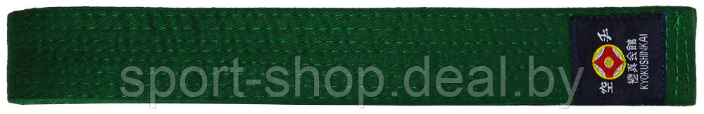 Пояс зеленый для киокушинкай каратэ VimpexSport ECB-4008 KY 3,0м, пояс для карате, пояс кекусинкай - фото 1 - id-p168683236