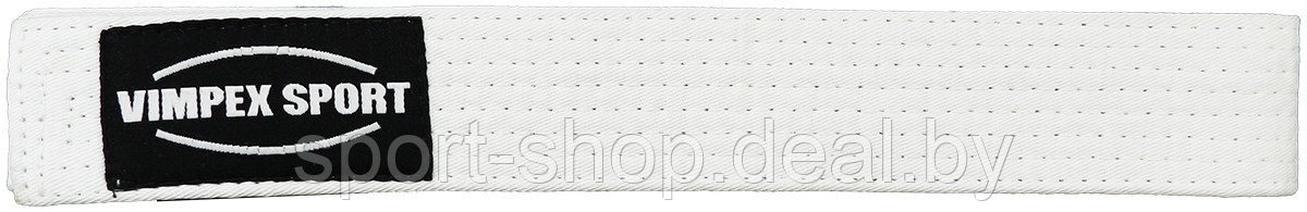 Пояс для кимоно белый VimpexSport ECB-4008 2,4м, пояс каратэ, пояс для карате, белый пояс карате
