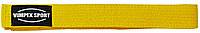 Пояс для кимоно желтый VimpexSport ECB-4008 2,8м, пояс каратэ, пояс для карате, желтый пояс карате