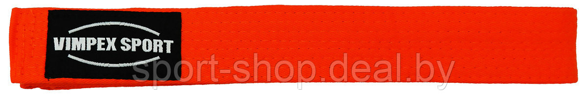 Пояс для кимоно оранжевый VimpexSport ECB-4008 2,8м, пояс каратэ, пояс для карате, оранжевый пояс - фото 1 - id-p168683538