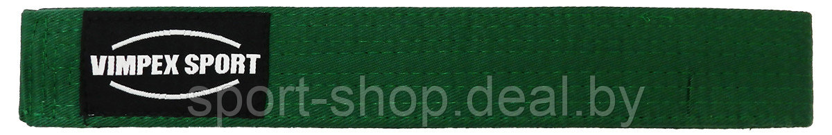 Пояс для кимоно зелёный VimpexSport ECB-4008 2,4м, пояс каратэ, пояс для карате, зеленый пояс - фото 1 - id-p168683546