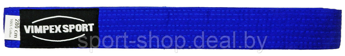 Пояс для кимоно синий VimpexSport ECB-4008 2,4м, пояс каратэ, пояс для карате, синий пояс - фото 1 - id-p168683806