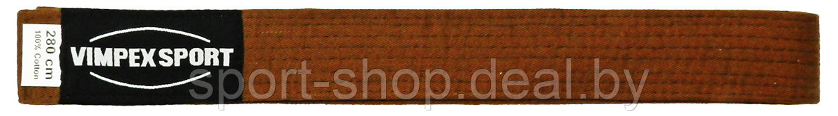 Пояс для кимоно коричневый VimpexSport ECB-4008 2,4м - фото 1 - id-p168683847