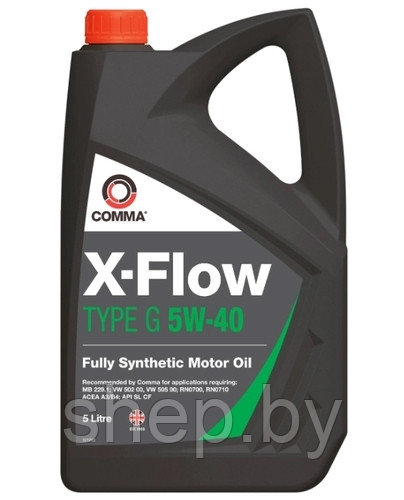 Моторное масло COMMA X-FLOW TYPE G 5W40 5L - фото 1 - id-p168687080