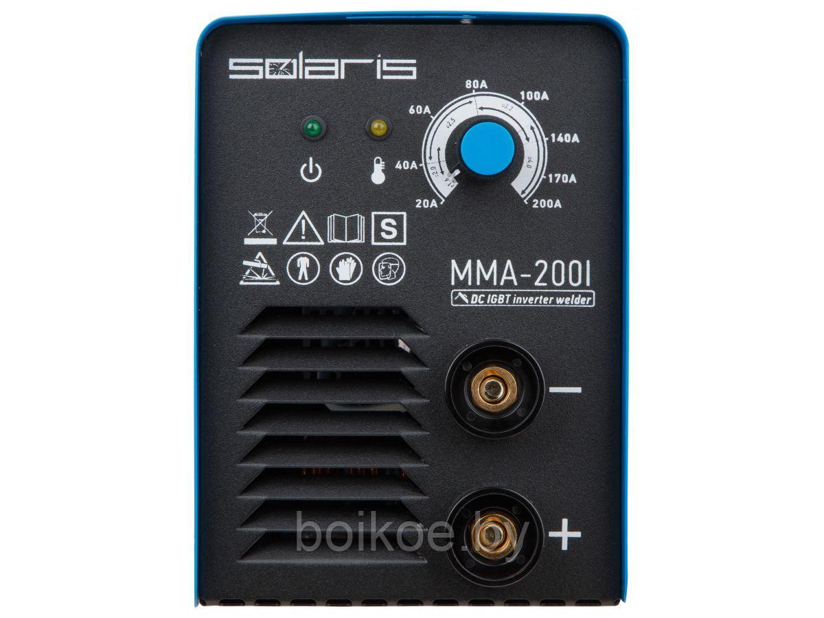 Инвертор сварочный SOLARIS MMA-200I (20-200A, 220В) - фото 3 - id-p168687587