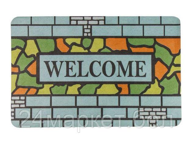 Коврик придверный 38*58 см, "WELCOME", витраж, PERFECTO LINEA, фото 2