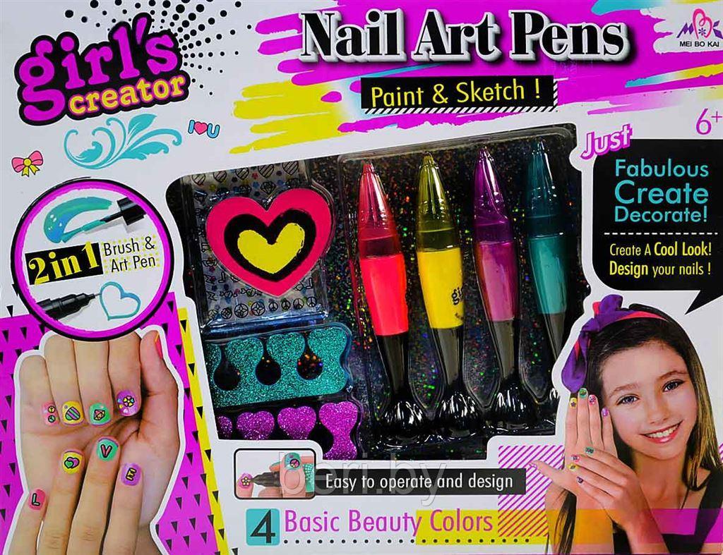 MBK-328 Детский маникюрный набор Nail Art Pens, маникюрный набор детский - фото 2 - id-p168688583