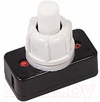 Кнопка выключатель 250V 1А (2с) ON-OFF (для настольной лампы) белый 36-3010