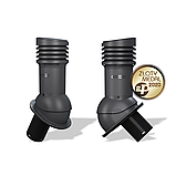 Вентиляционный выход изолированный Wirplast WiroVent Normal EVO 125 (E10) для битумной кровли, для фальцевой, фото 4