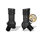 Вентиляционный выход изолированный Wirplast WiroVent Normal EVO 125 (E10) для битумной кровли, для фальцевой, фото 9