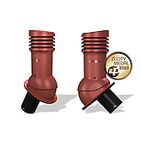 Вентиляционный выход изолированный Wirplast WiroVent Normal EVO 125 (E10) для битумной кровли, для фальцевой, фото 10