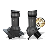 Вентиляционный выход изолированный Wirplast WiroVent Uniwersal EVO 125 (E18) для металлочерепицы, профнастила, фото 2