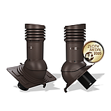 Вентиляционный выход изолированный Wirplast WiroVent Uniwersal EVO 125 (E18) для металлочерепицы, профнастила, фото 3