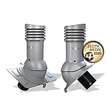 Вентиляционный выход изолированный Wirplast WiroVent Uniwersal EVO 125 (E18) для металлочерепицы, профнастила, фото 4