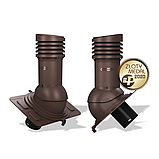 Вентиляционный выход изолированный Wirplast WiroVent Uniwersal EVO 125 (E18) для металлочерепицы, профнастила, фото 5