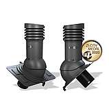 Вентиляционный выход изолированный Wirplast WiroVent Uniwersal EVO 125 (E18) для металлочерепицы, профнастила, фото 9
