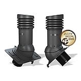 Вентиляционный выход неизолированный Wirplast WiroVent Uniwersal EVO 150 (E21) для металлочерепицы, профнастил, фото 2