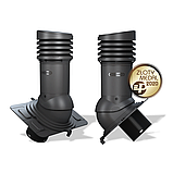 Вентиляционный выход неизолированный Wirplast WiroVent Uniwersal EVO 150 (E21) для металлочерепицы, профнастил, фото 5