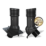 Вентиляционный выход неизолированный Wirplast WiroVent Uniwersal EVO 150 (E21) для металлочерепицы, профнастил, фото 4