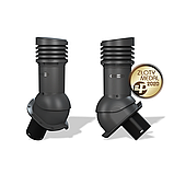 Вентиляционный выход неизолированный Wirplast WiroVent Perfekta EVO 125 (E25) для металлочерепиц, профнастилов, фото 2