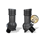 Вентиляционный выход неизолированный Wirplast WiroVent Perfekta EVO 125 (E25) для металлочерепиц, профнастилов, фото 5