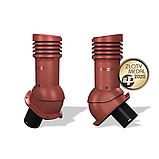 Вентиляционный выход неизолированный Wirplast WiroVent Perfekta EVO 125 (E25) для металлочерепиц, профнастилов, фото 7