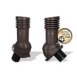 Вентиляционный выход изолированный Wirplast WiroVent Perfekta EVO 125 (E26) для металлочерепиц, профнастилов, фото 8