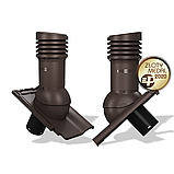 Вентиляционный выход неизолированный Wirplast WiroVent Tile EVO 125 (E33) для керамической черепицы, для ЦПЧ, фото 4