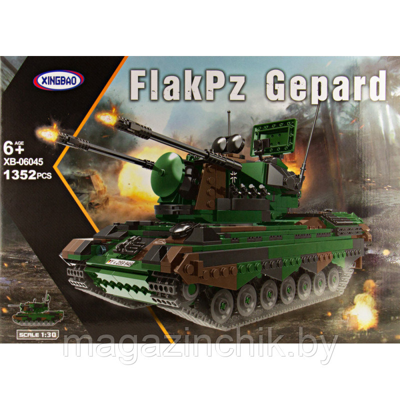 Конструктор Зенитная самоходная установка FlakPz Gepard Xingbao XB-06045, 1352 дет. - фото 1 - id-p168694951