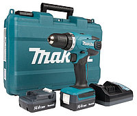 Аккум. дрель-шуруповерт MAKITA DF 347 DWE (14.4 В, 2 акк., 1.5 А/ч Li-Ion, 2 скор., 30 Нм, шурупы до 8 мм)