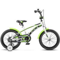Детский велосипед Stels Arrow 16 V020 (белый/зеленый, 2018) - фото 1 - id-p168696199