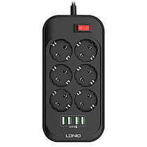 Сетевой фильтр 6 розеток 4USB LDNIO SE6403, фото 2