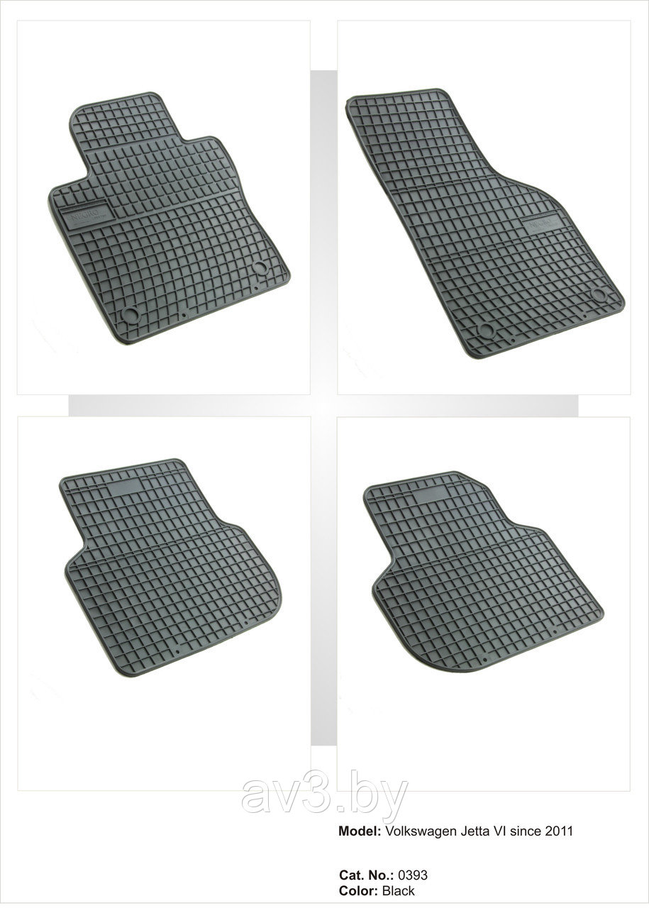 Коврики в салон Volkswagen Jetta 6 2011- / Фольксваген Джетта 6 [0393] (Польша)