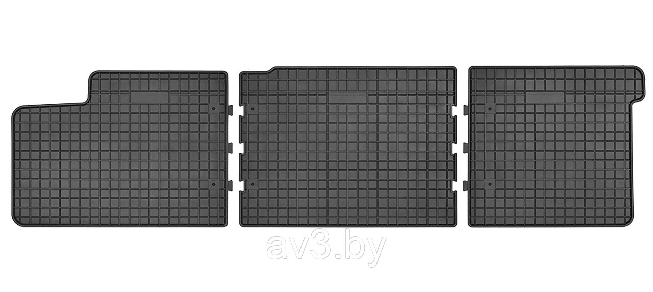 Коврики в салон Volkswagen T5 2003-2015 / T6 2015- [D00731] 2-й ряд /Фольксваген Т5 (Польша)