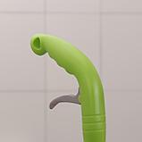 Швабра для мытья пола с распылителем, металлическая ручка 129 см, насадка из микрофибры 17×17 см, фото 5