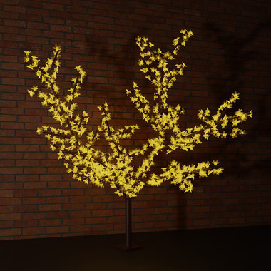 Светодиодное дерево "Сакура" 1.5 м Желтый - фото 1 - id-p168711424