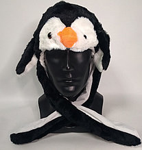 Шапка Пингвинёнок светящаяся с двигающимися ушками