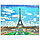 Алмазная живопись "Darvish" 40*50см Эйфелева башня, фото 2
