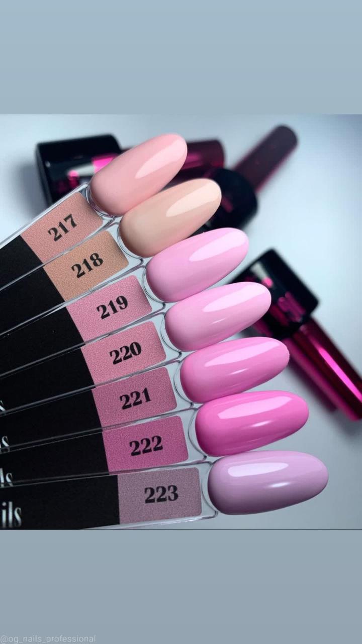 Гель-лак OG Nails Pink Collection № 219, 10 мл