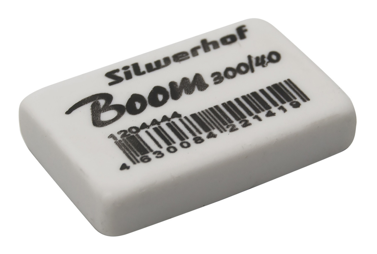 Ластик Silwerhof Boom 300/40 181148 35.5х23х8мм каучук термопластичный белый - фото 1 - id-p168723874