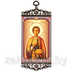 Икона-хоругвия "Великомученик и целитель Пантелеимон" на подвесе