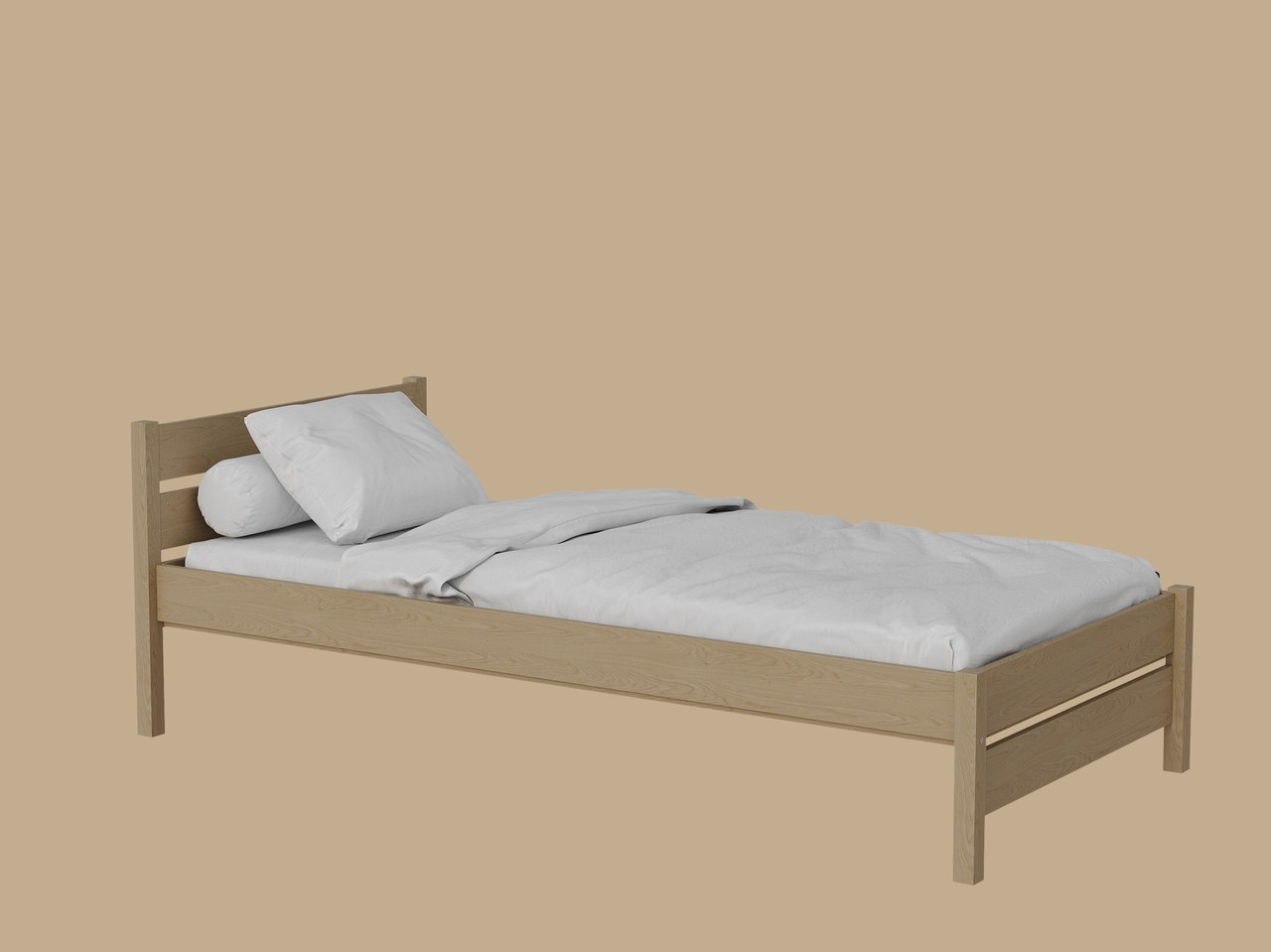 Кровать "Лотос-2" натуральный цвет - фото 2 - id-p67330549