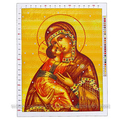 Канва для вышивания с рисунком «Владимирская Божья Матерь», 47 х 39 см