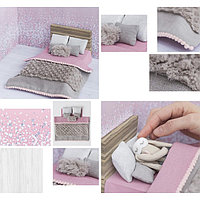 Кроватка для игрушки малютки «Сны принцессы», набор для шитья, 21 × 29,7 × 1 см