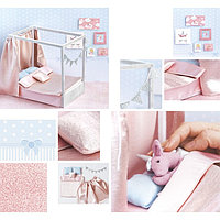 Кроватка для игрушки малютки «Розовые сны», набор для шитья, 21 × 29,7 × 1 см