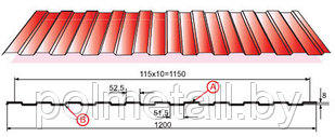 Стеновой профнастил C-8x1150-А, В