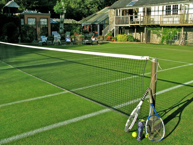 Сетка для большого тенниса,лента,трос (3.2мм)