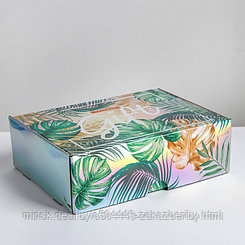 Складная коробка «Gift», 30,5 × 22 × 9,5 см
