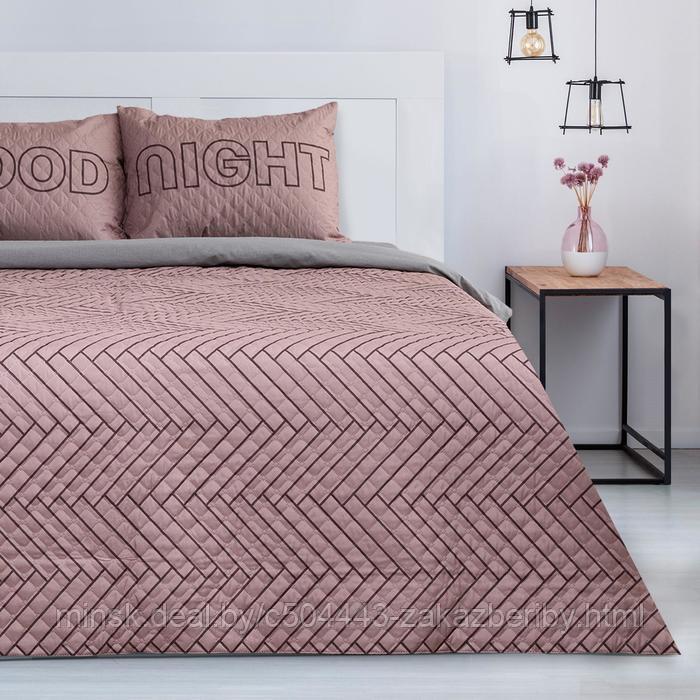 Комплект "Этель" Goodnight, покрывало 180х220 ±5 см и наволочки 50х70 - 2 шт, микрофибра
