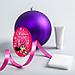 Новогодний ёлочный шар, фиолетовый "Отпечаток детской ручки", Минни Маус, фото 3